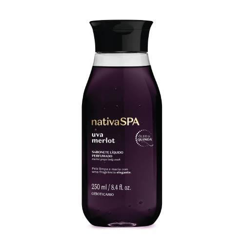 Sabonete liquido perfumado Nativa Spa Uva Merlot 250ml