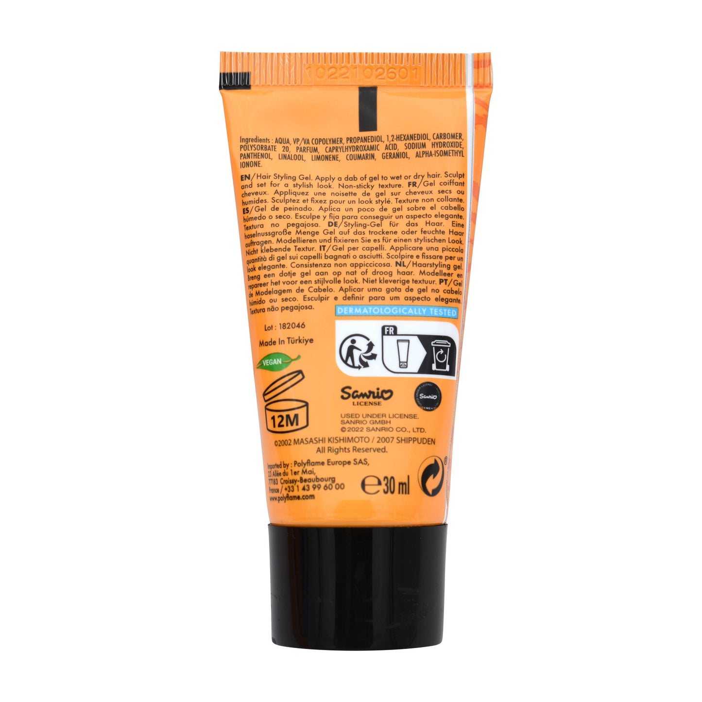 Naruto Gel Cabelo Styling 30ml