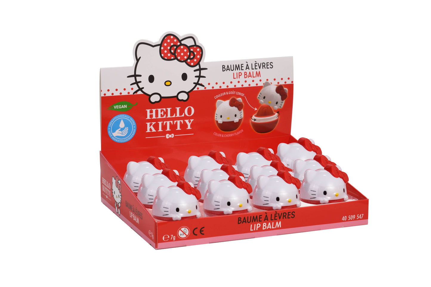 Hello Kitty - Bálsamo Labial 3D - Cereja