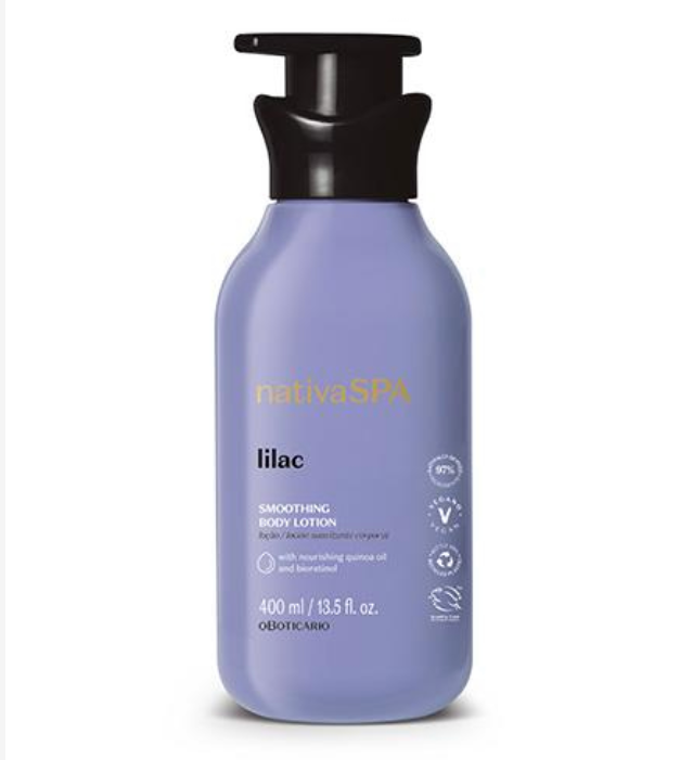 Loção hidratante Nativa Spa Lilac