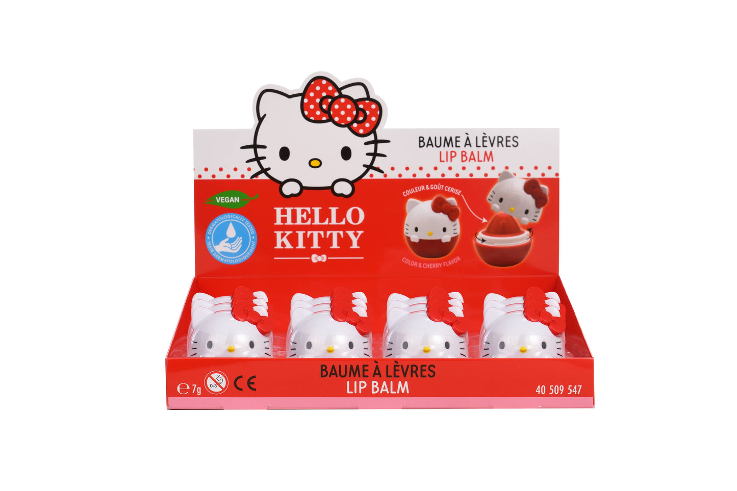 Hello Kitty - Bálsamo Labial 3D - Cereja