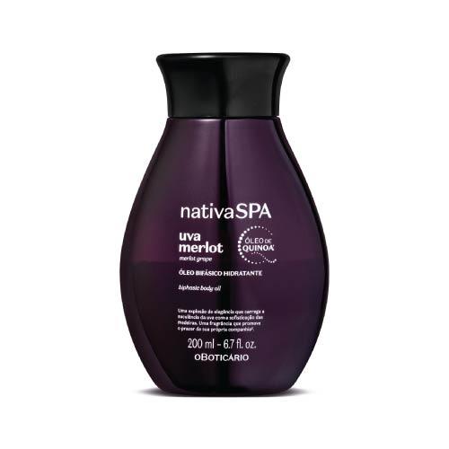 Óleo Bifásico Hidratante Corporal NAtiva Spa Uva Merlot 200mnl