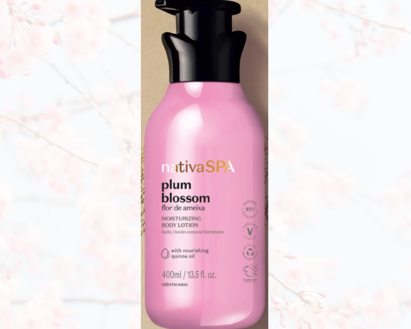 Hydraterende bodylotion - Nativa Spa - Flor de Plum