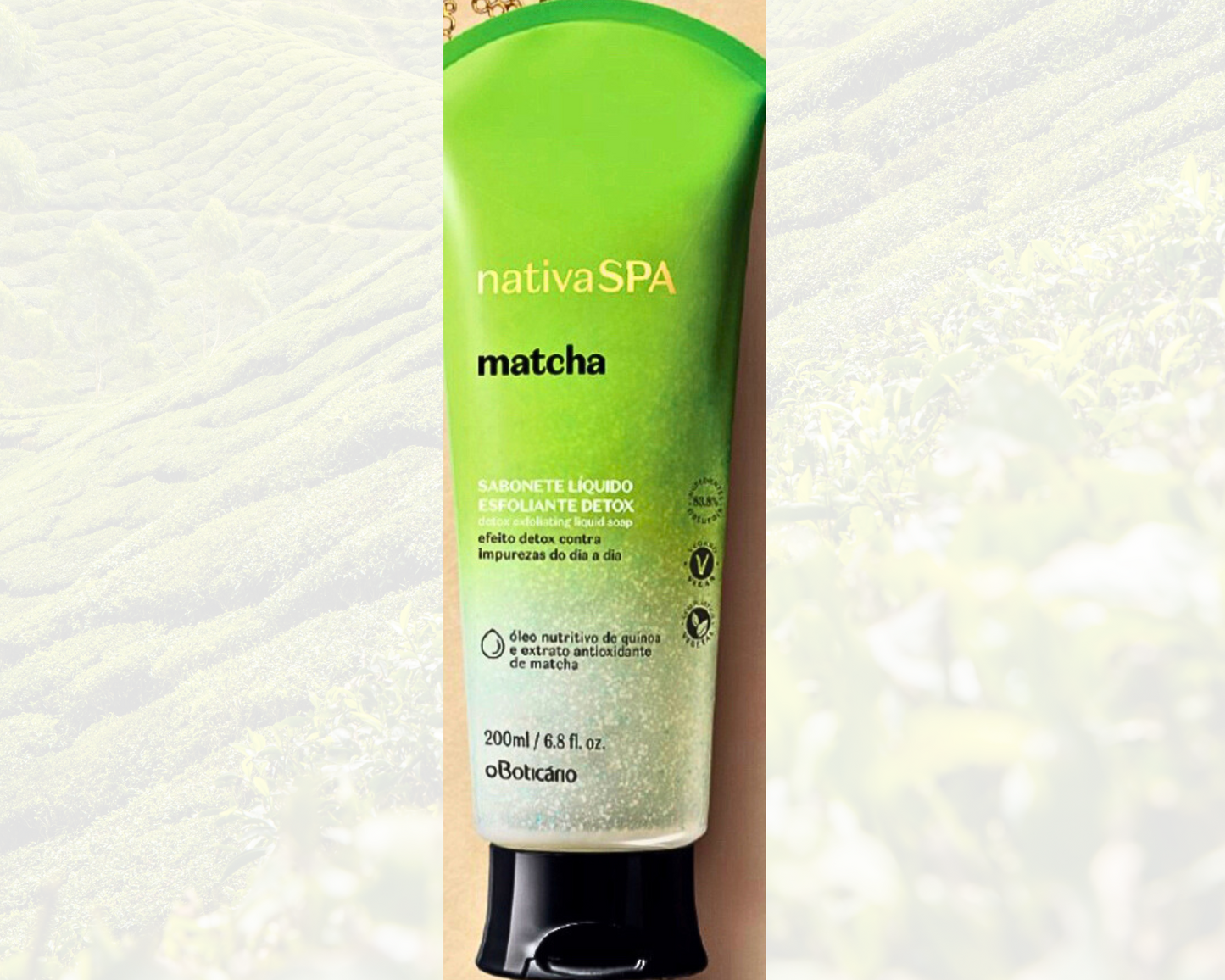 Exfoliërende vloeibare zeep - Nativa Spa - Matcha