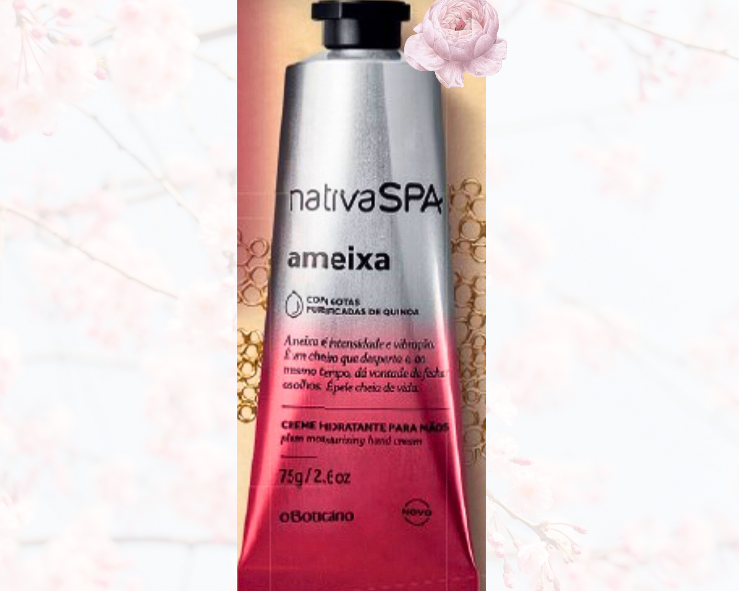 Creme hidratante para as mãos - Nativa Spa - Ameixa