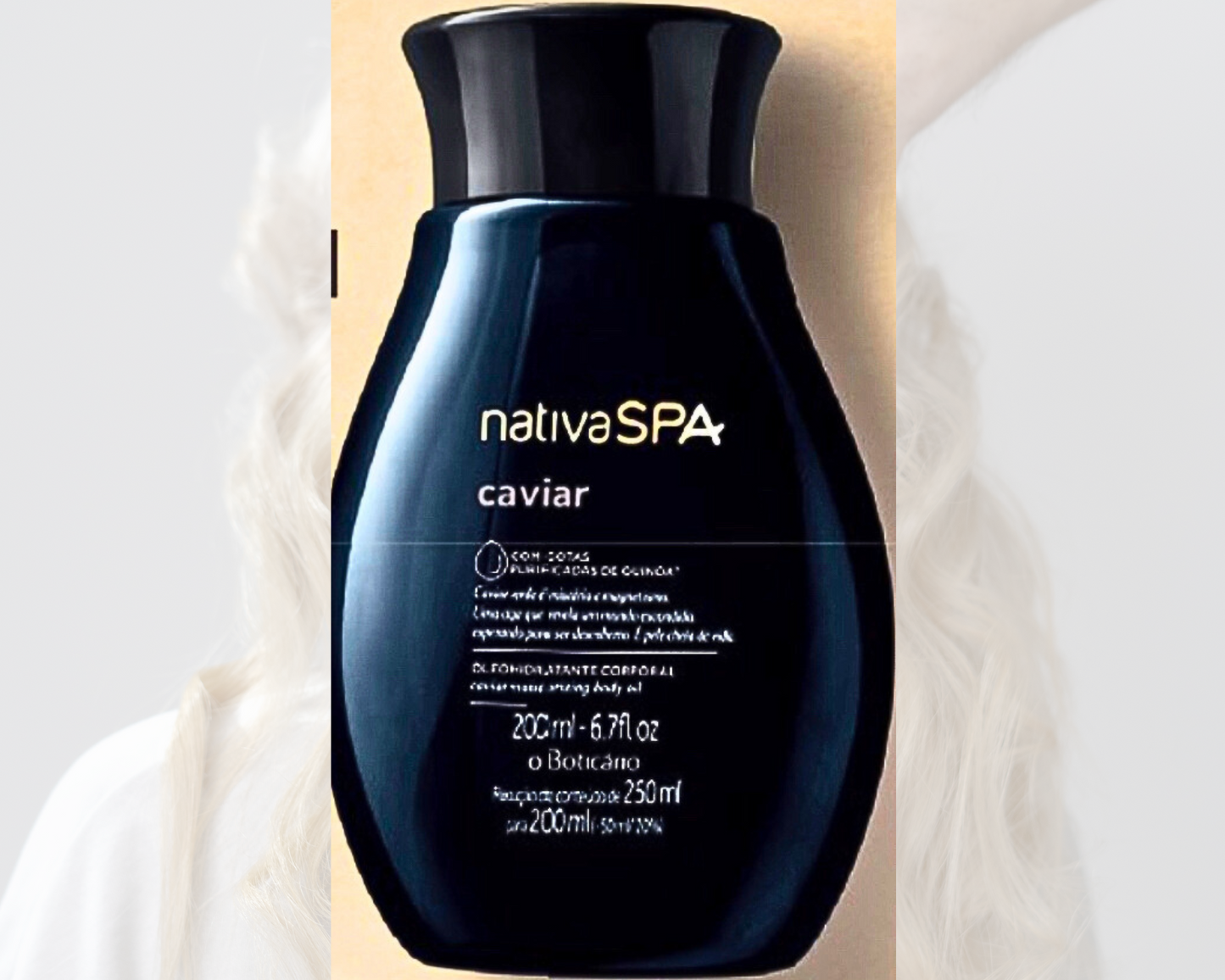 Óleo hidratante corporal - Nativa Spa - Caviar